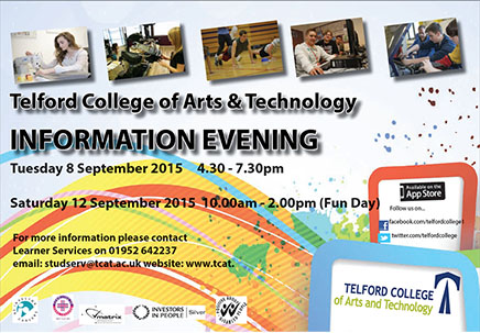 Telford College of Arts & Technology Information Evening